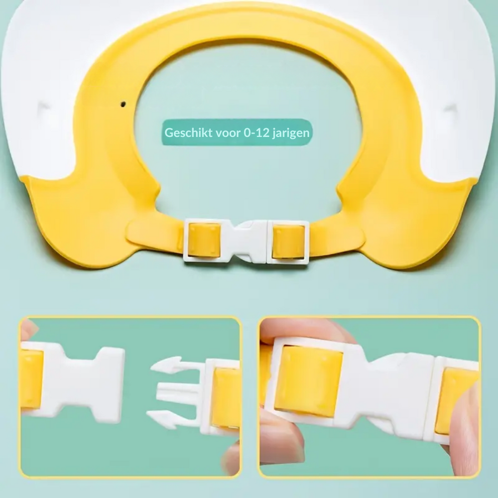 DinoSplash Baby Badmuts – Bescherming tegen Shampoo en Water voor Baby's en Peuters