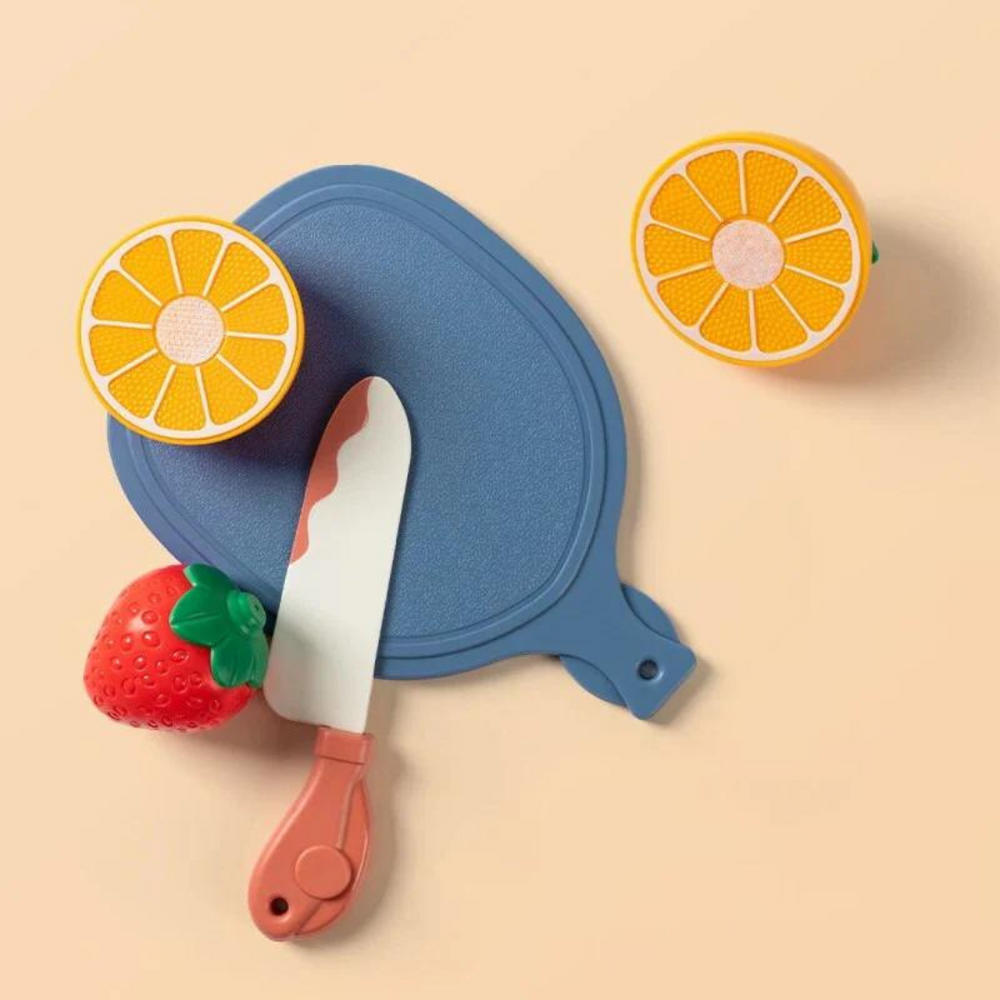 Montessori Houten Fruitsnijset – Educatief Speelgoed
