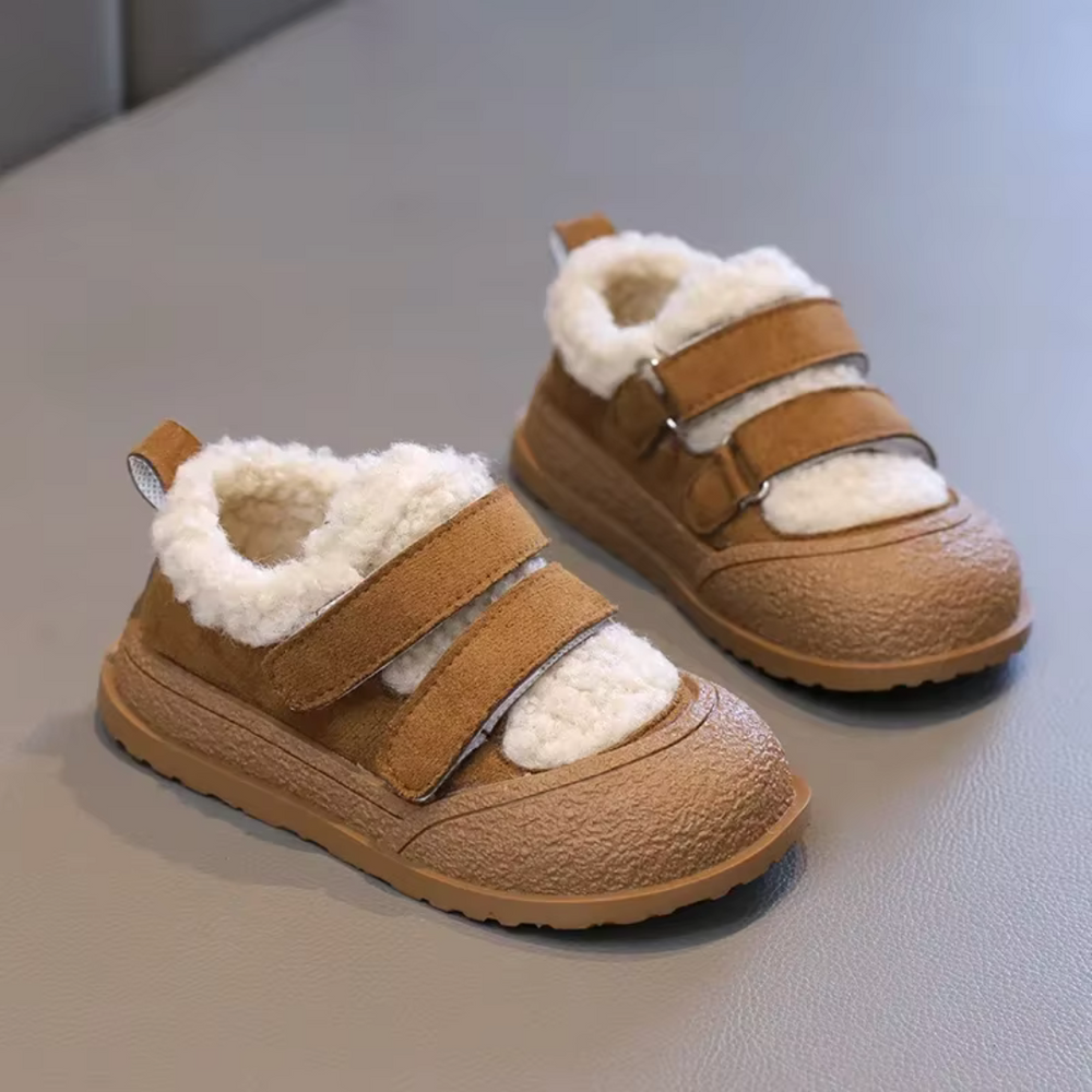 Kinder Sneakers Warm Gevoerd – Comfortabele Klittenbandschoenen voor Peuters & Kinderen – Unisex Winter Schoenen