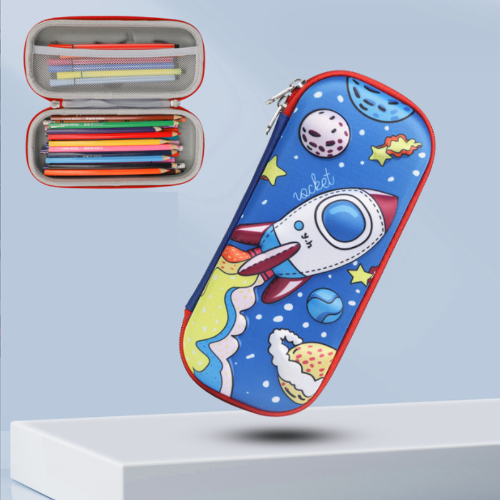 GalaxyPouch 3D Etui – Ruim School Etui voor Kinderen met Uniek Ruimtedesign