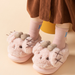 Pluche pantoffels kind met hondensnoet – antislipzool, warme voering, dichte hiel | sloffen
