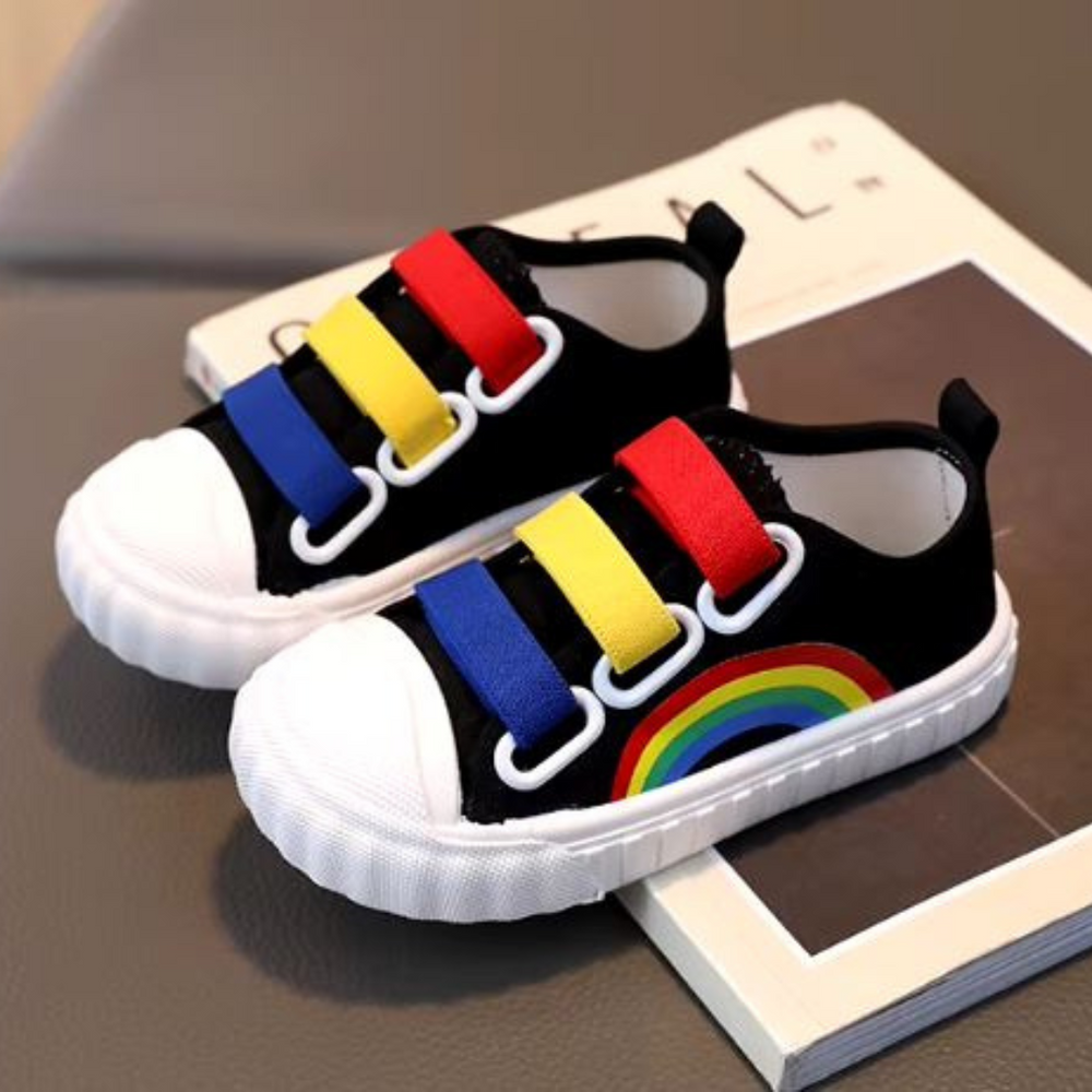 Regenboog Kindersneakers – Ademend & Antislip | Unisex Speelschoenen