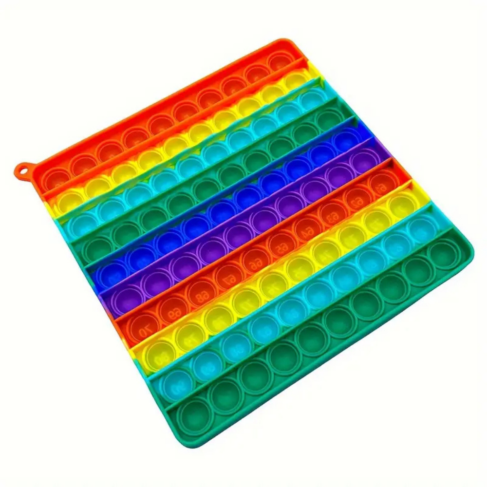 CijferPop 100 – Educatief Regenboog PopSpeelgoed voor Kleuters | Leer Spelenderwijs Tellen & Rekenen