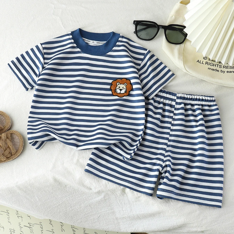 Gestreepte 2-Delige Kinder Outfit – Trendy Set voor Jongens & Meisjes