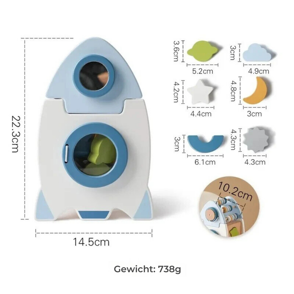 Educatief Houten Ruimte Blokkenspel | SpaceBuild Creatief & Montessori Speelgoed