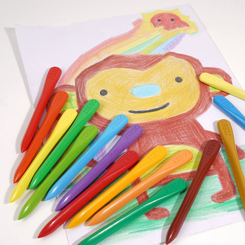 EcoCrayons Natuurlijke Wasco Krijtjes – Milieuvriendelijke Kleuren Set