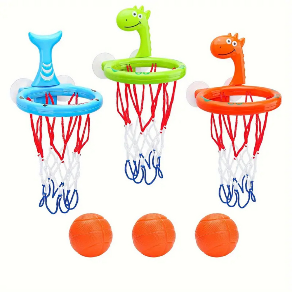 Badspeelgoed Basketbal Set – Dino Hoop met Ballen (3+)