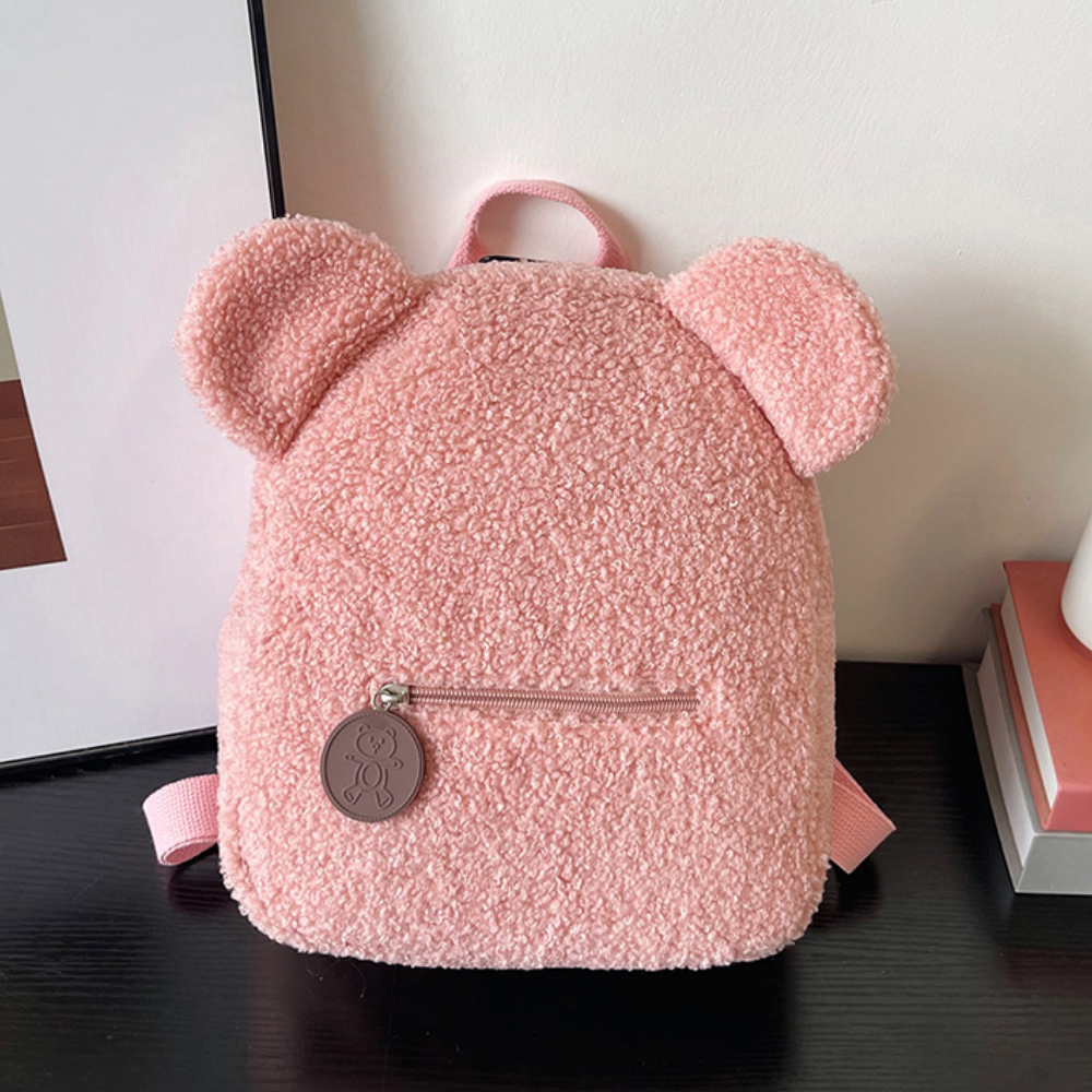 Pluche teddybeer-rugzak voor kinderen