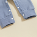 Babyjumpsuit met bijpassend mutsje, tweedelige set van zachte katoenmix met lange mouwen voor jongens en meisjes