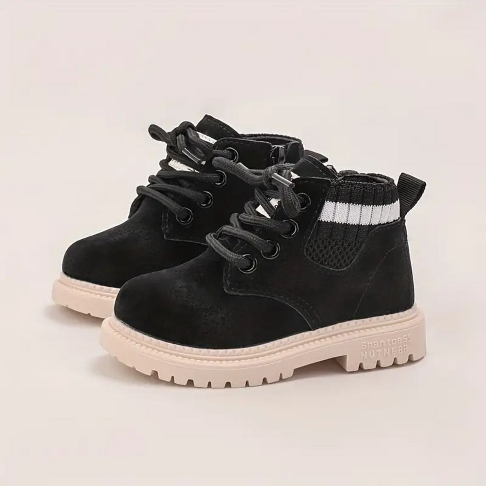 Comfy Timber Sneakers Jongens – Warme Winterlaarzen met Anti-Slip Zool en Stevige Veters voor Buitenspelen & School