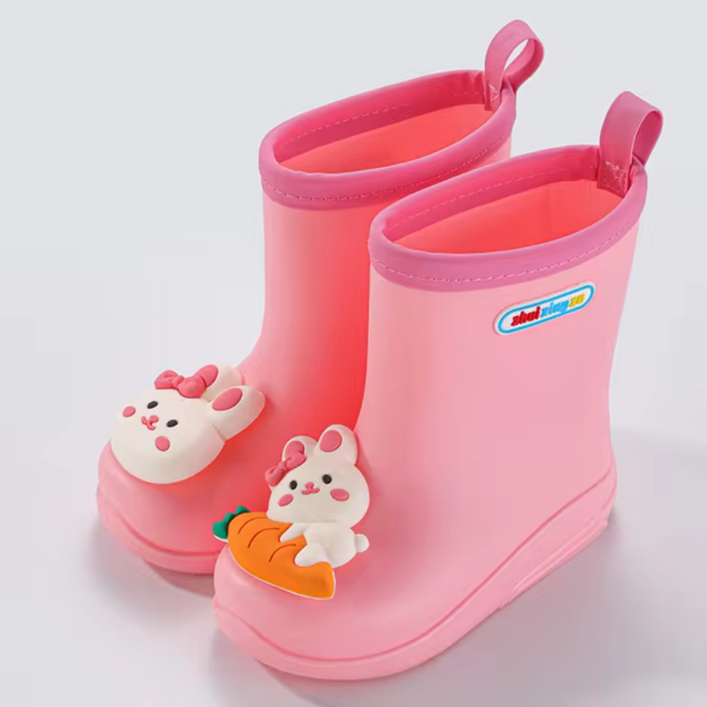 Kinder Bunny Regenlaarzen – Waterdicht, Anti-Slip & Vrolijk Cartoon Design voor Jongens en Meisjes