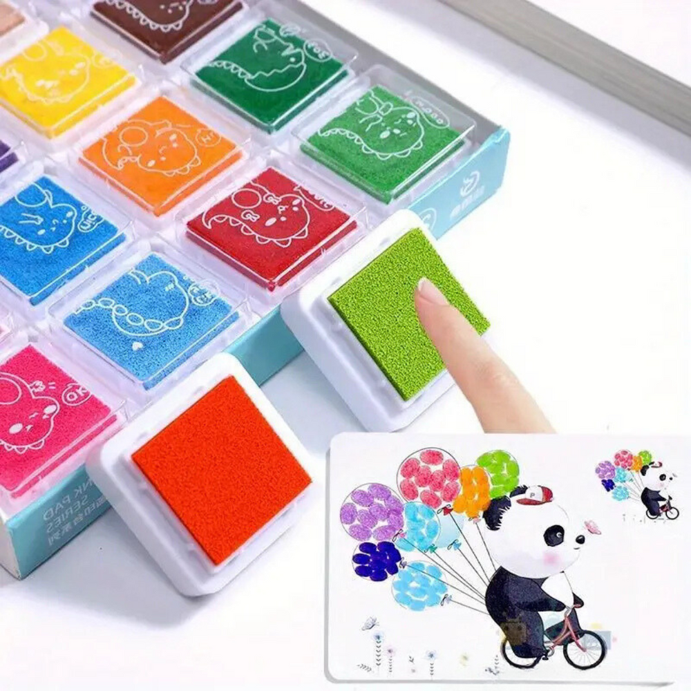 Vingerverf Set Kind – 12 Kleuren & 30 Kaarten (Afwasbaar & Veilig)