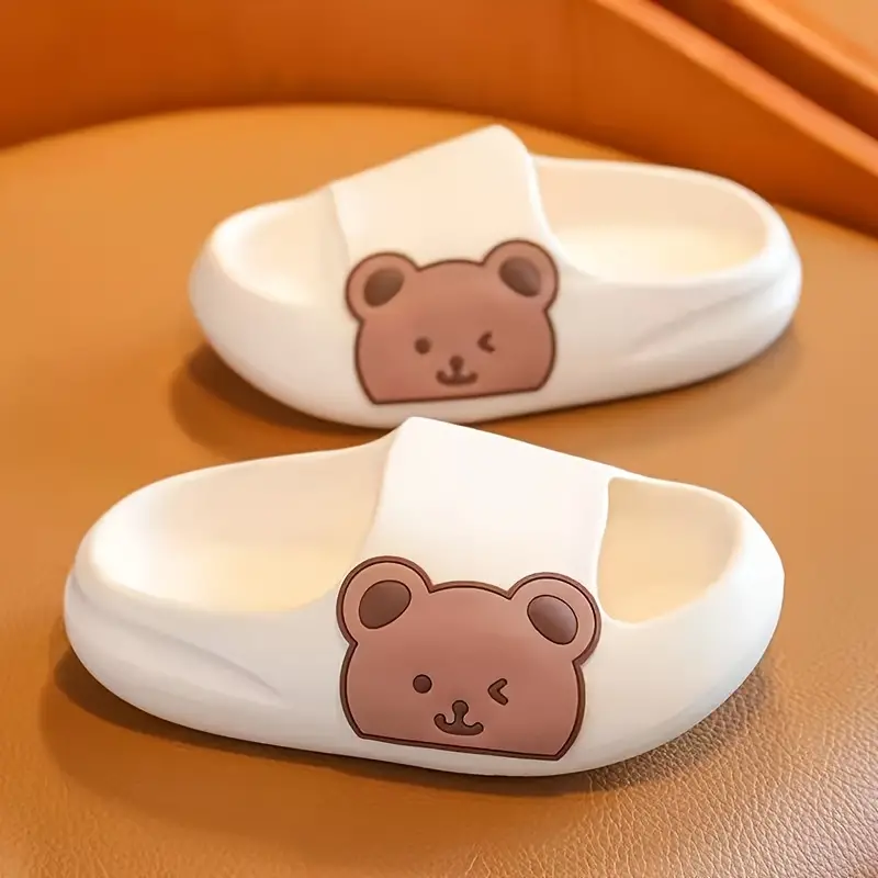 Bear Slides Kinderslippers – Zacht, Antislip & Schattig Beerdesign voor Binnen