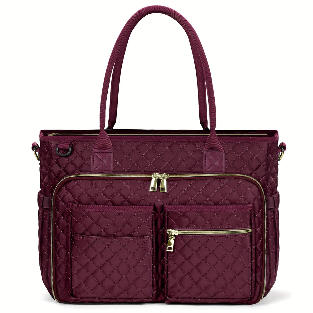 Laptoptas dames 15,6 inch gevoerd – crossbody, isolerend vak, trolleyband | werktas