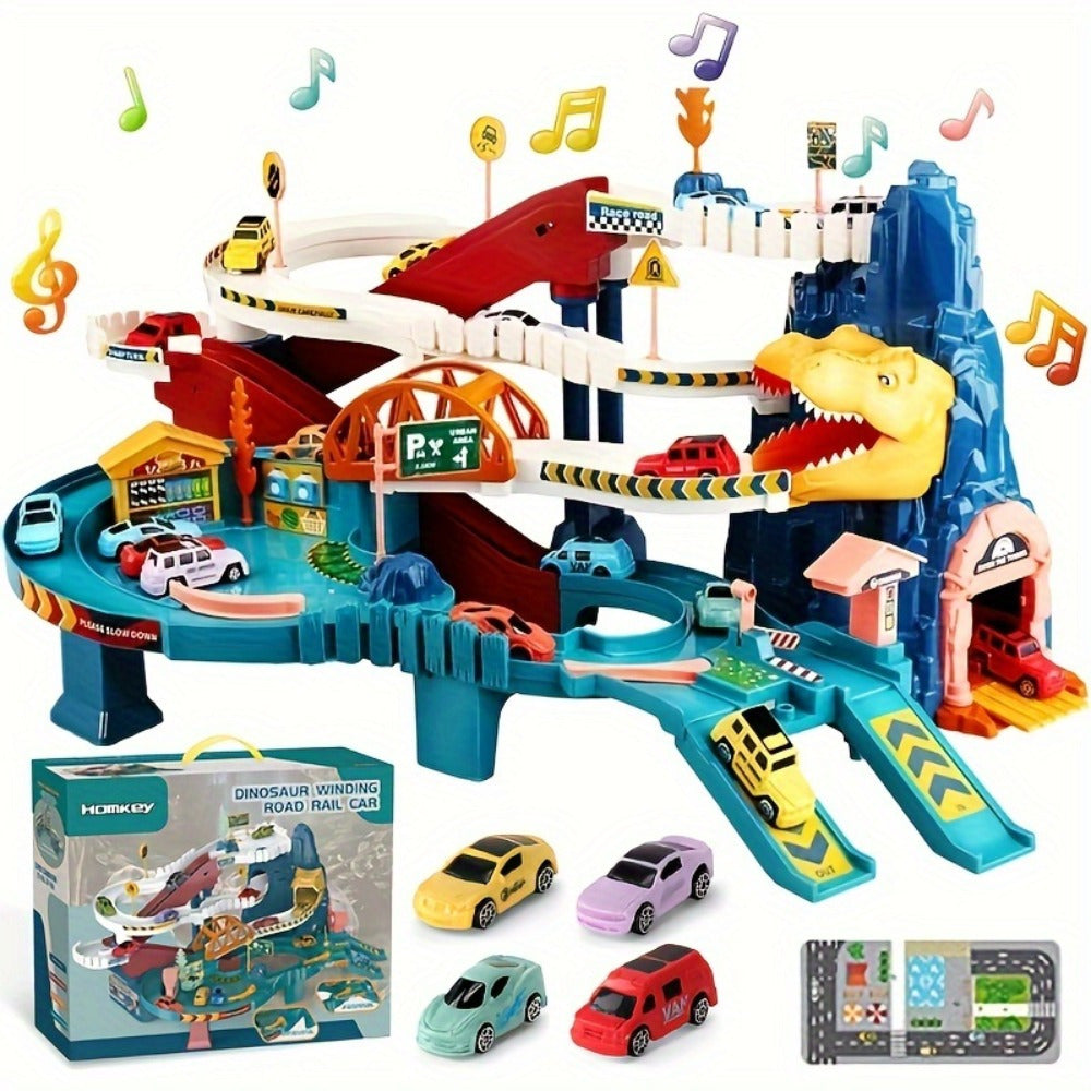 Jurassic Tracks Adventure Set – Dinosaurus Racebaan voor Kinderen 3-6 Jaar