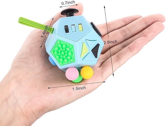 Fidget Cube – Anti Stress Speelgoed 12-in-1 voor Kinderen & Volwassenen