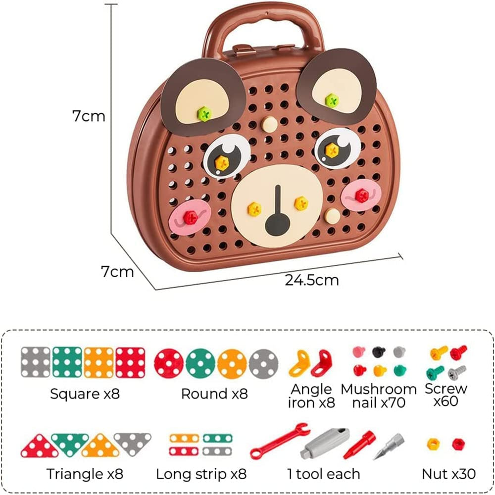 STEM Electric Bouwset 203-delig – Educatief Bouwspeelgoed met Boormachine voor Kinderen (5+)