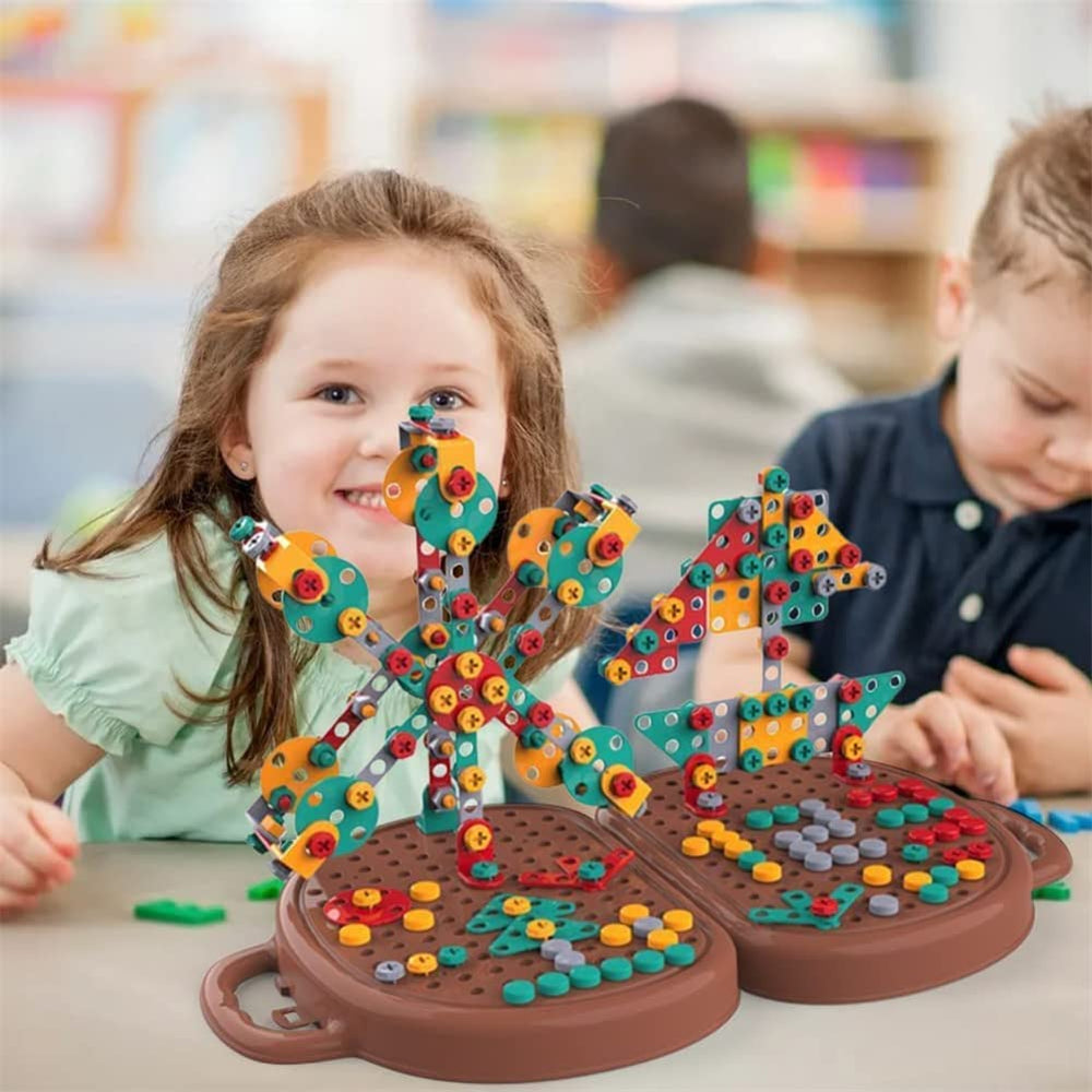 STEM Electric Bouwset 203-delig – Educatief Bouwspeelgoed met Boormachine voor Kinderen (5+)