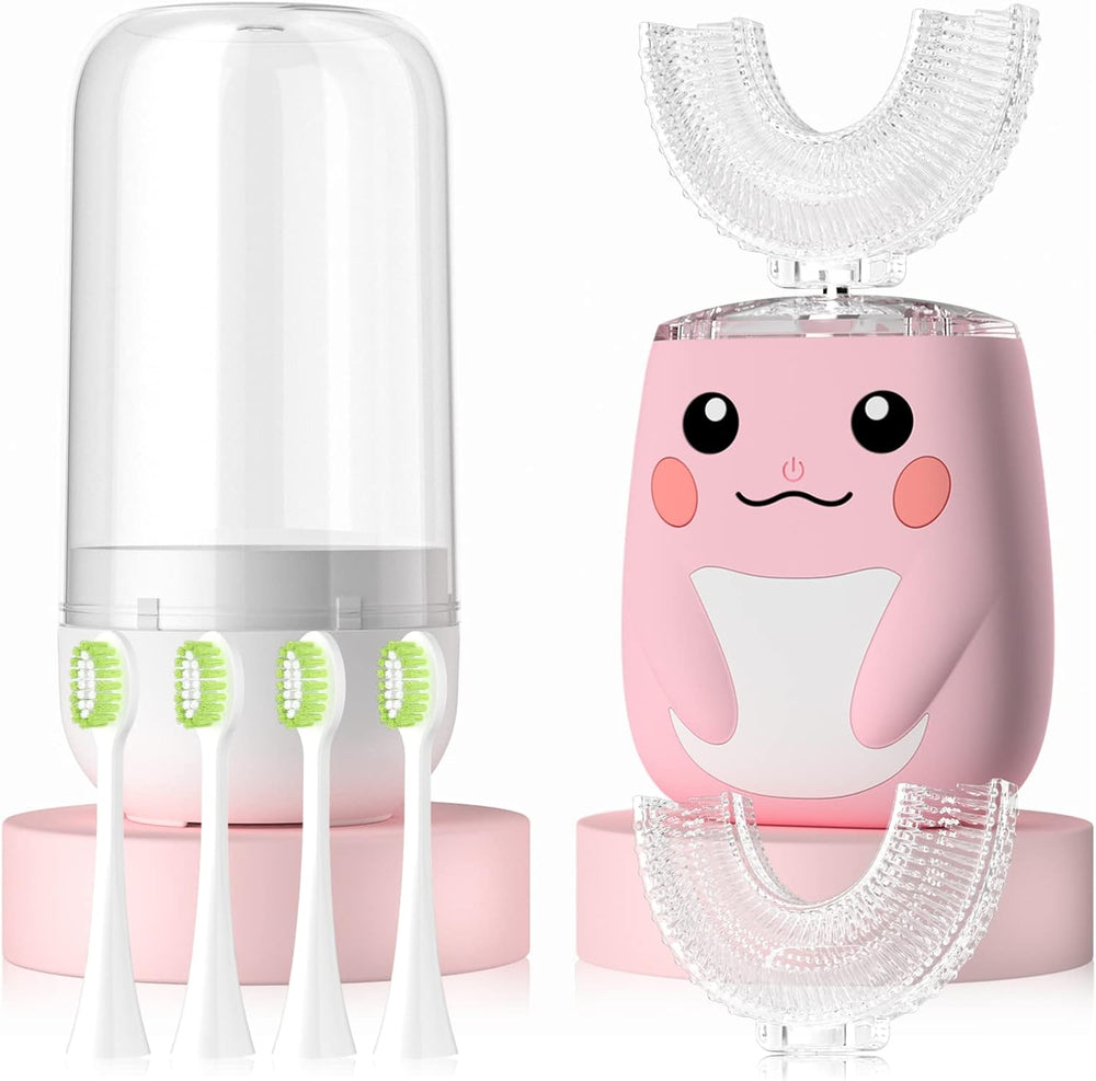 Elektrische Kinder Tandenborstel met 360° U-Borstel | SparkleStep Kids SonicBrush – Zacht, Waterdicht en Met 6 Poetsstanden