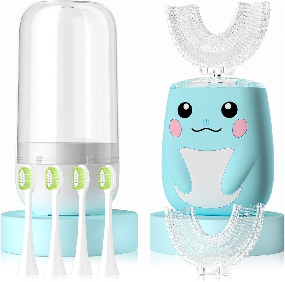 Elektrische Kinder Tandenborstel met 360° U-Borstel | SparkleStep Kids SonicBrush – Zacht, Waterdicht en Met 6 Poetsstanden