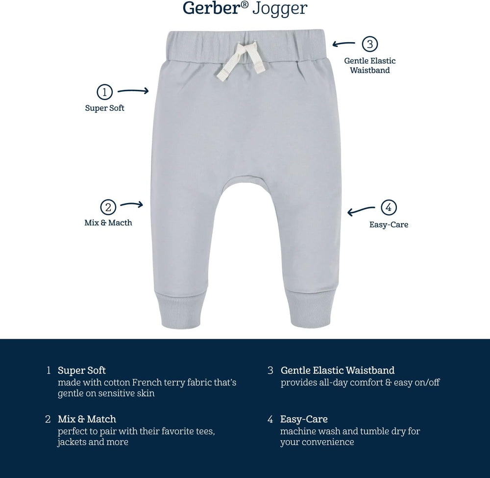 TinyStride 3-Pack Peuter Joggingbroeken – Zacht, Duurzaam & Comfortabel voor 1-4 Jaar