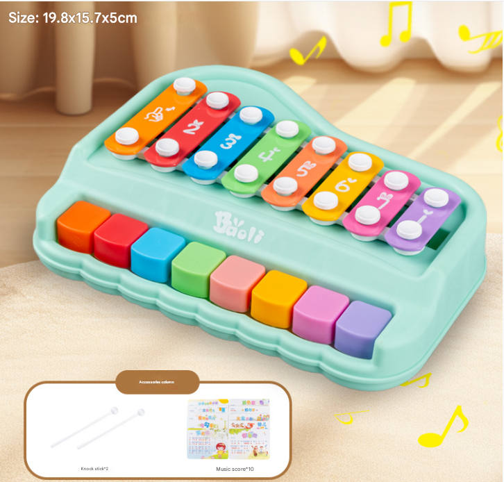 Educatieve Xylofoon & Piano Set – Muziekspeelgoed voor Creatieve Kinderen