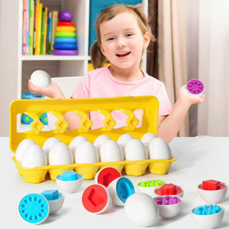 ShapeNest Eierpuzzel – Educatief Speelplezier voor Kinderen 1-4 jaar