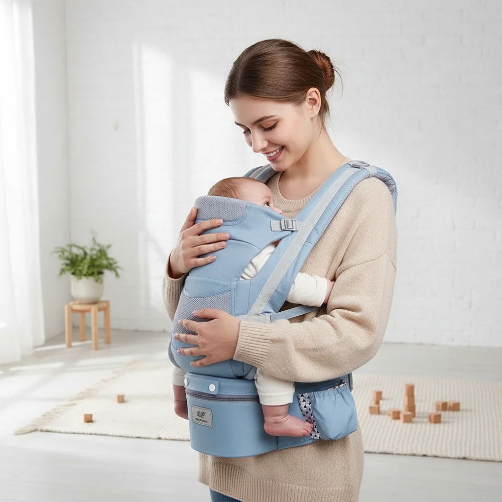 ErgoComfort Draagzak – Ergonomische Babydrager van Ademend Katoen | Comfortabel & Verstelbaar tot 18 kg