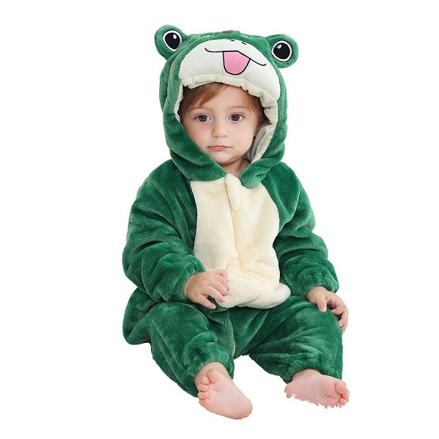 Warme Baby Onesie met Capuchon – Zachte Flanellen Winter Romper voor Baby’s | SnuggleBub