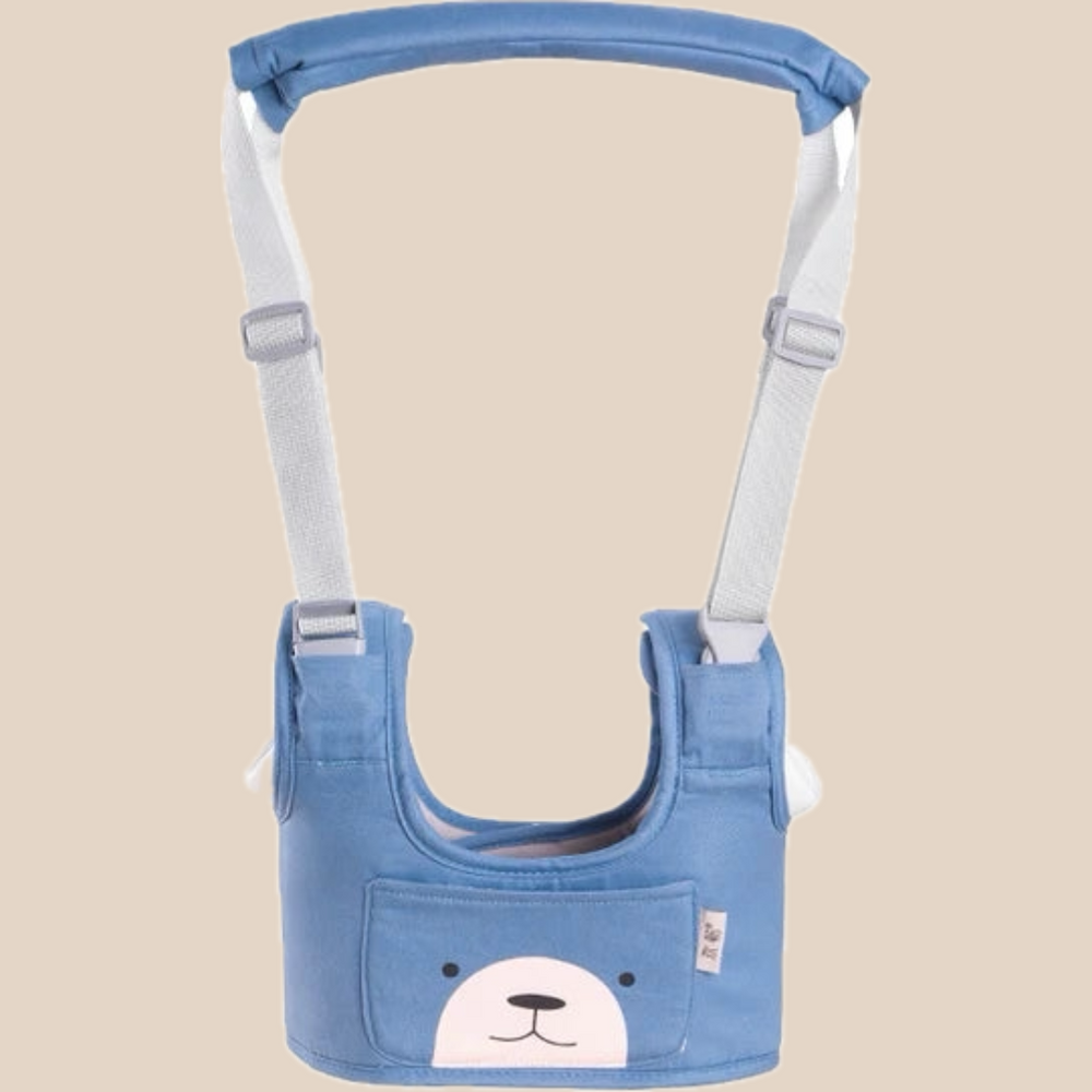 Ergonomische Loopsteun – Praia Unisex, Blauw/Roze, Katoen, 9+ Maanden