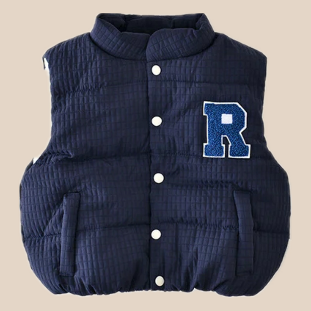 Bodywarmer Kind – Lichtgewicht & Warm (0–4 jaar) | Blauw & Groen