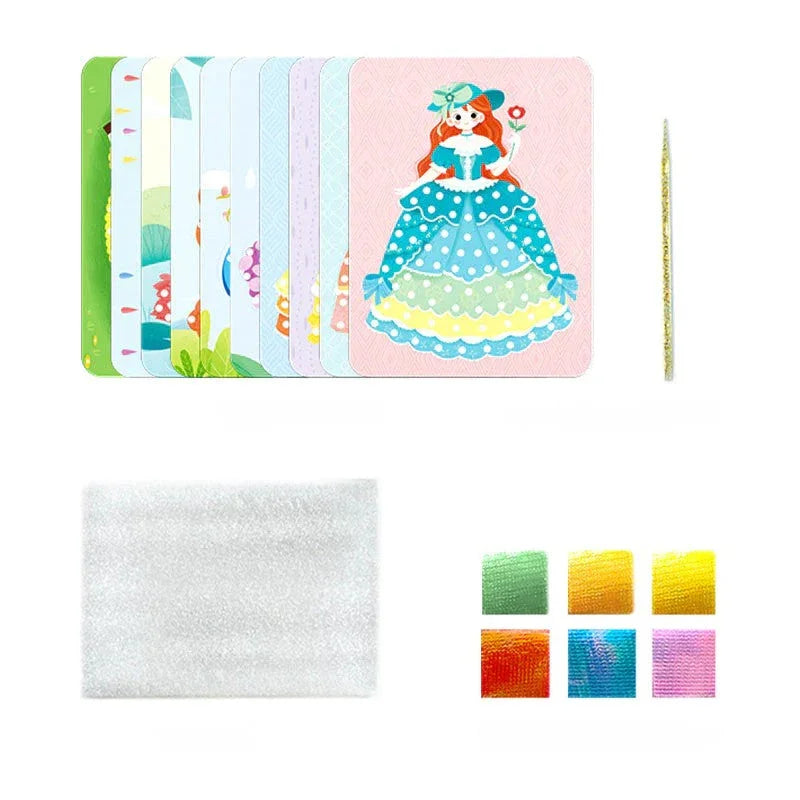 Creativio PixelCraft Prik- en Stickerset voor Kinderen – Creatieve Knutselset voor Motoriek en Fantasie