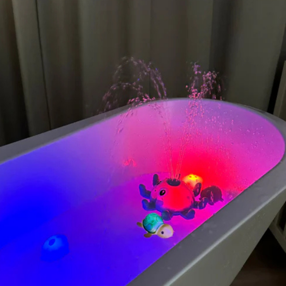 AquaGlow Badfontein met Licht – Magisch BadSpeelgoed voor Kinderen | Waterfontein & Discolichtjes