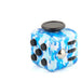 Fidget cube met 6 tactiele zijden – stille klikknoppen, stalen rolbal, zakformaat | fidgetkubus