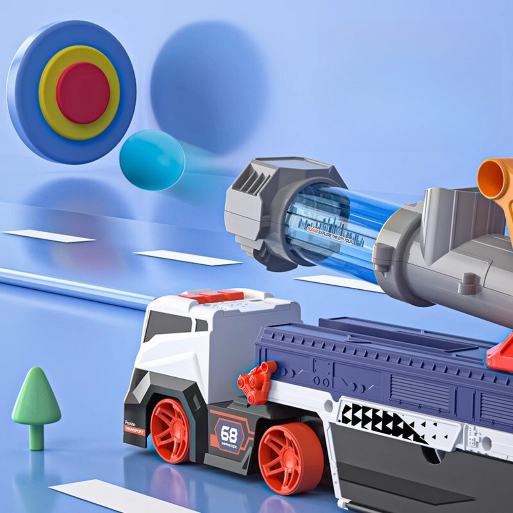 Speelgoed Launch Truck met Raceauto – Schieten, Racen & Spelen voor Kinderen