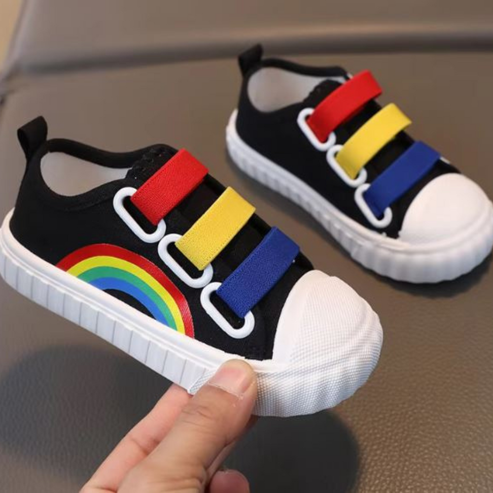 Regenboog Kindersneakers – Ademend & Antislip | Unisex Speelschoenen
