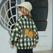 Kinderkleding van teddyfleece met print – jas, vest of broek, ritssluiting | berber fleece kind