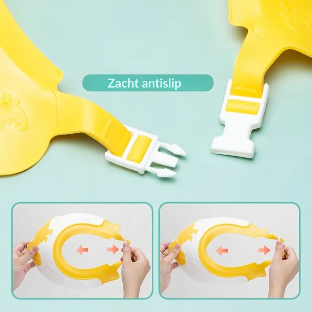 DinoSplash Baby Badmuts – Bescherming tegen Shampoo en Water voor Baby's en Peuters