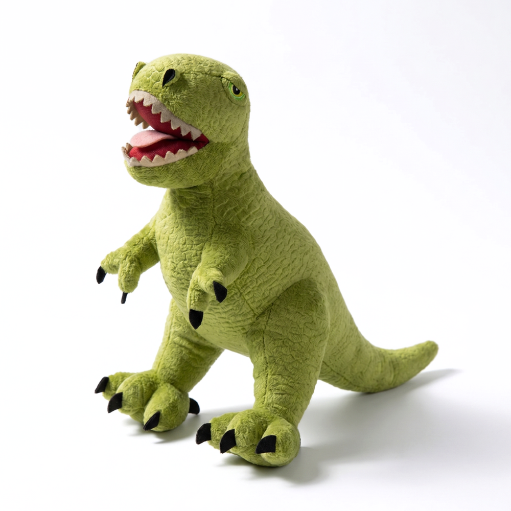 Dinosaurusknuffel van zacht polyester – zes figuren, vriendelijk gezicht | pluche dino