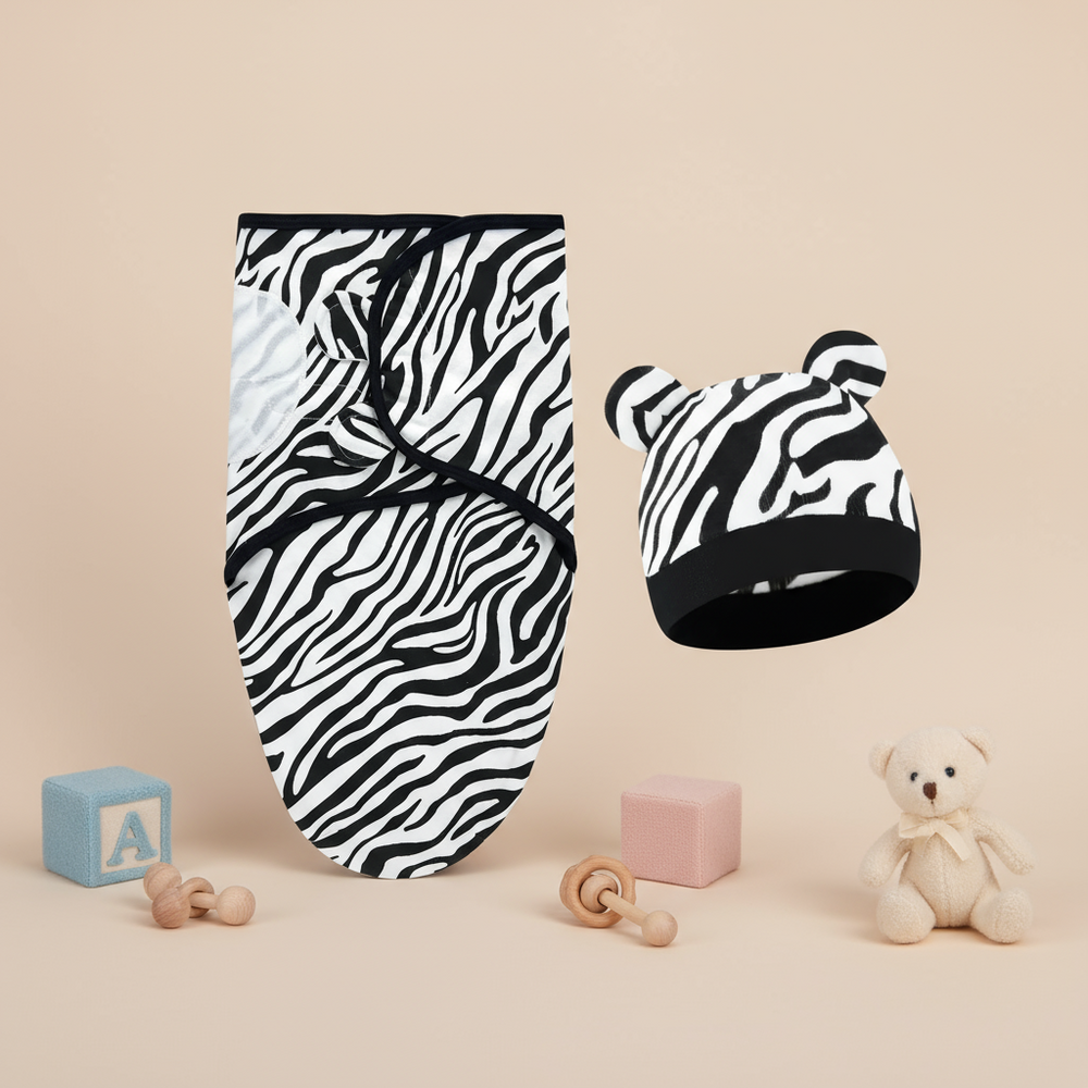 CalmiNest Baby Cocoon Swaddle – Ademend Katoenen Inbakerdeken voor Pasgeborenen – Warm & Veilig Slapen