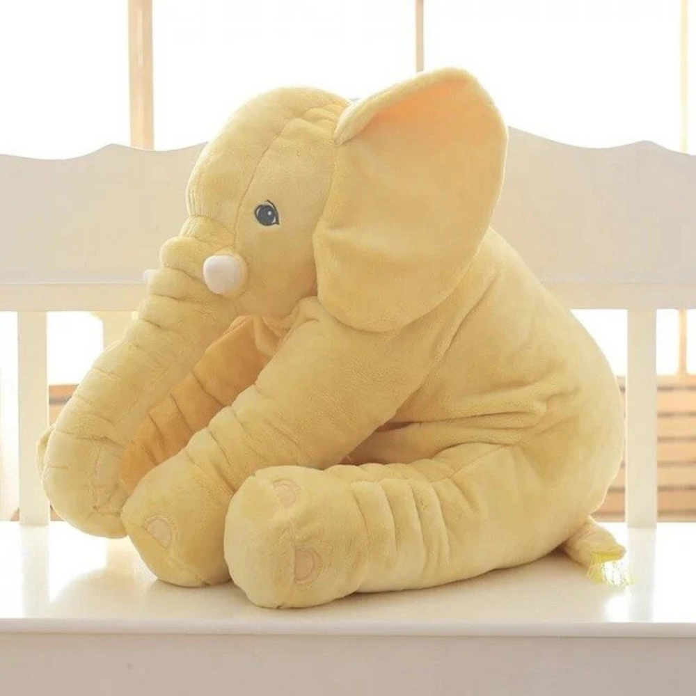 Pluche olifant knuffelkussen – extra zacht, ademende stof, vanaf 0 maanden | babyknuffel