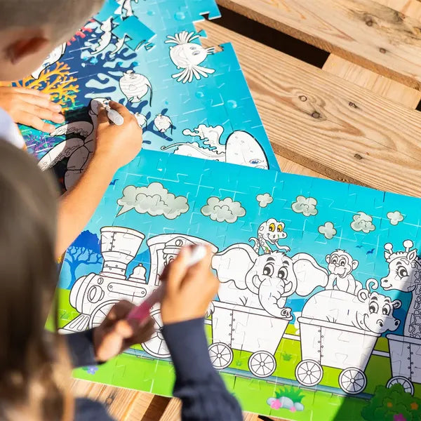 Montessori Waterpuzzel voor Kinderen – Herbruikbaar, Rommelvrij en Perfect voor Sensorisch Spel