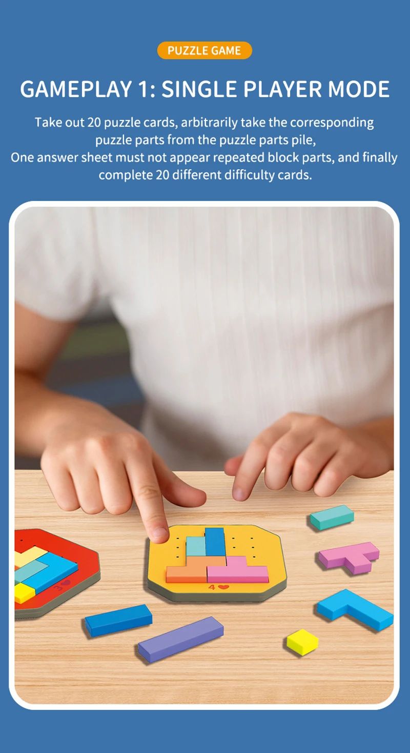 Logische Blokken Geometrische Puzzel – Educatief Speelgoed voor Kinderen