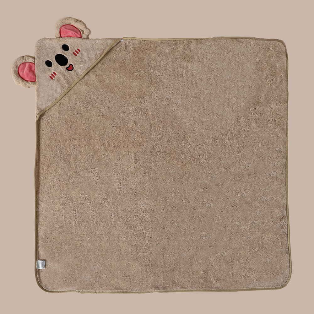 Baby Badcape met Capuchon – Zachte Sneldrogende Badhanddoek Baby 0+