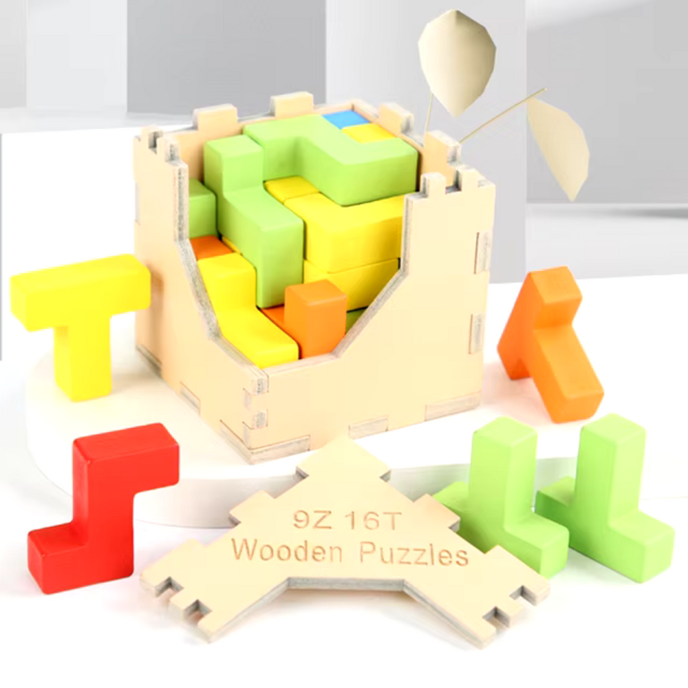 Houten 3D Puzzel voor Kinderen – Educatief Speelgoed vanaf 3 Jaar | Duurzame Breinbreker