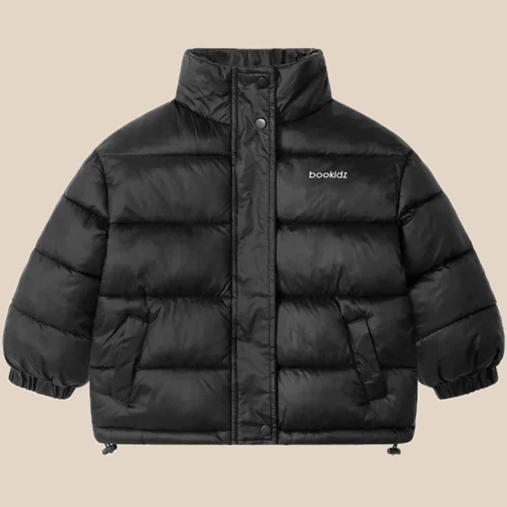 Donsjas - Dhak Unisex, Zwart/Beige Polyester, Maat 2-9 Jaar