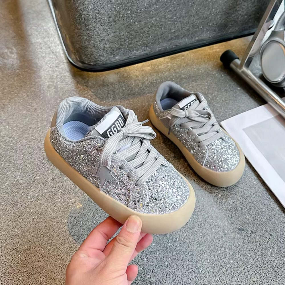 Glitter sneakers meisje | Kinderschoenen met glitters