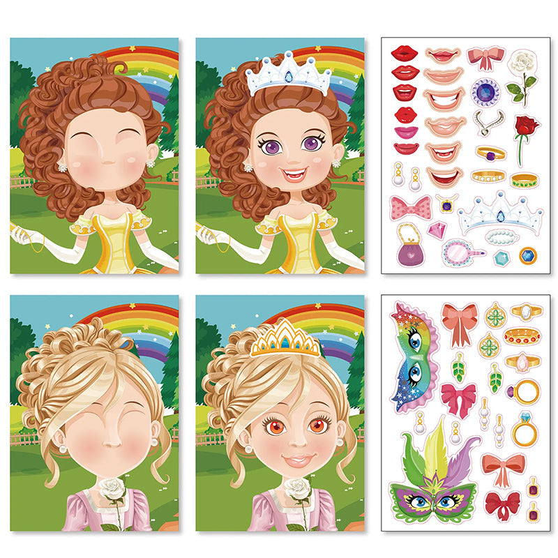 Prinsessen Dress-Up Stickers voor Kinderen – Creatieve Outfits & DIY Kledingstickers