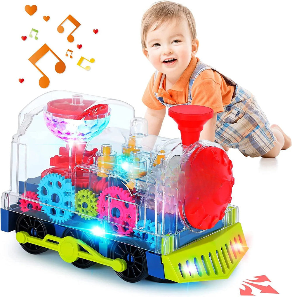Speelgoedtrein met lichtshow en melodieën – kleurherkenning, motoriek, geluid | treintje peuter