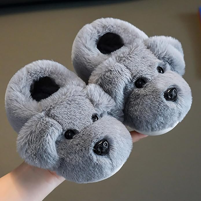 FurryFriends Kinderpantoffels – Zachte Pluche Pantoffels met Antislip voor Jongens en Meisjes
